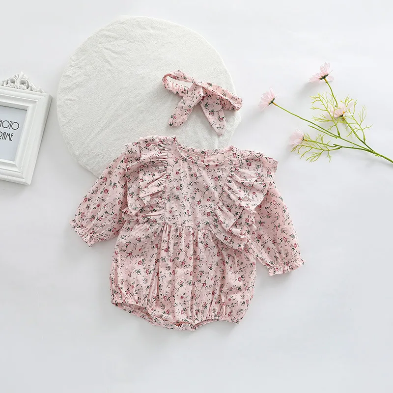 

Children's clothing baby girl jumpsuit spring and autumn foreign style rompers