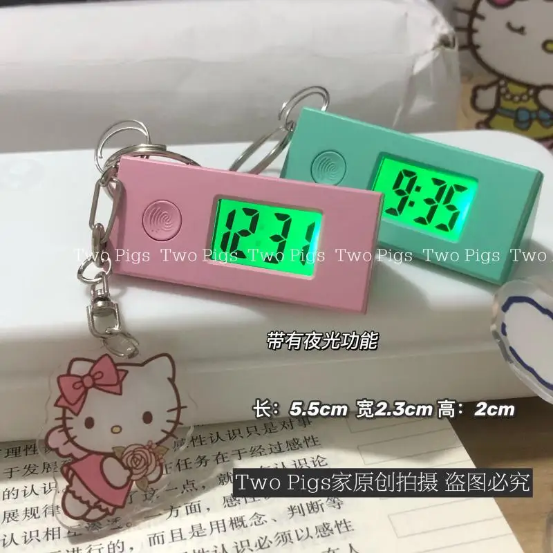 Милые светящиеся часы Hello Kitty Kuromi Melody электронные для студентов милые компактные