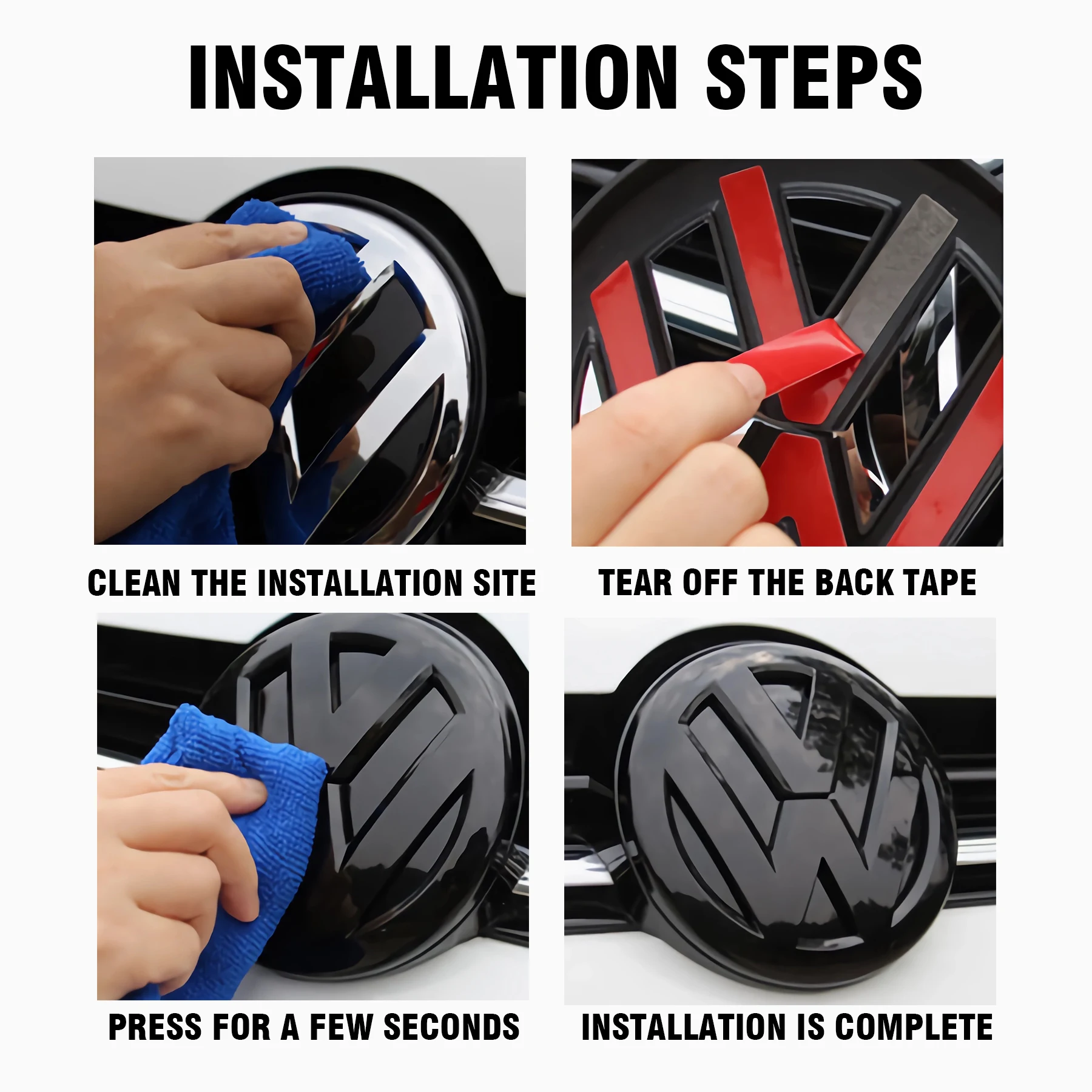 Наклейка-эмблема на переднюю крышку автомобиля для Volkswagen VW Golf 4 MK4 5 MK5