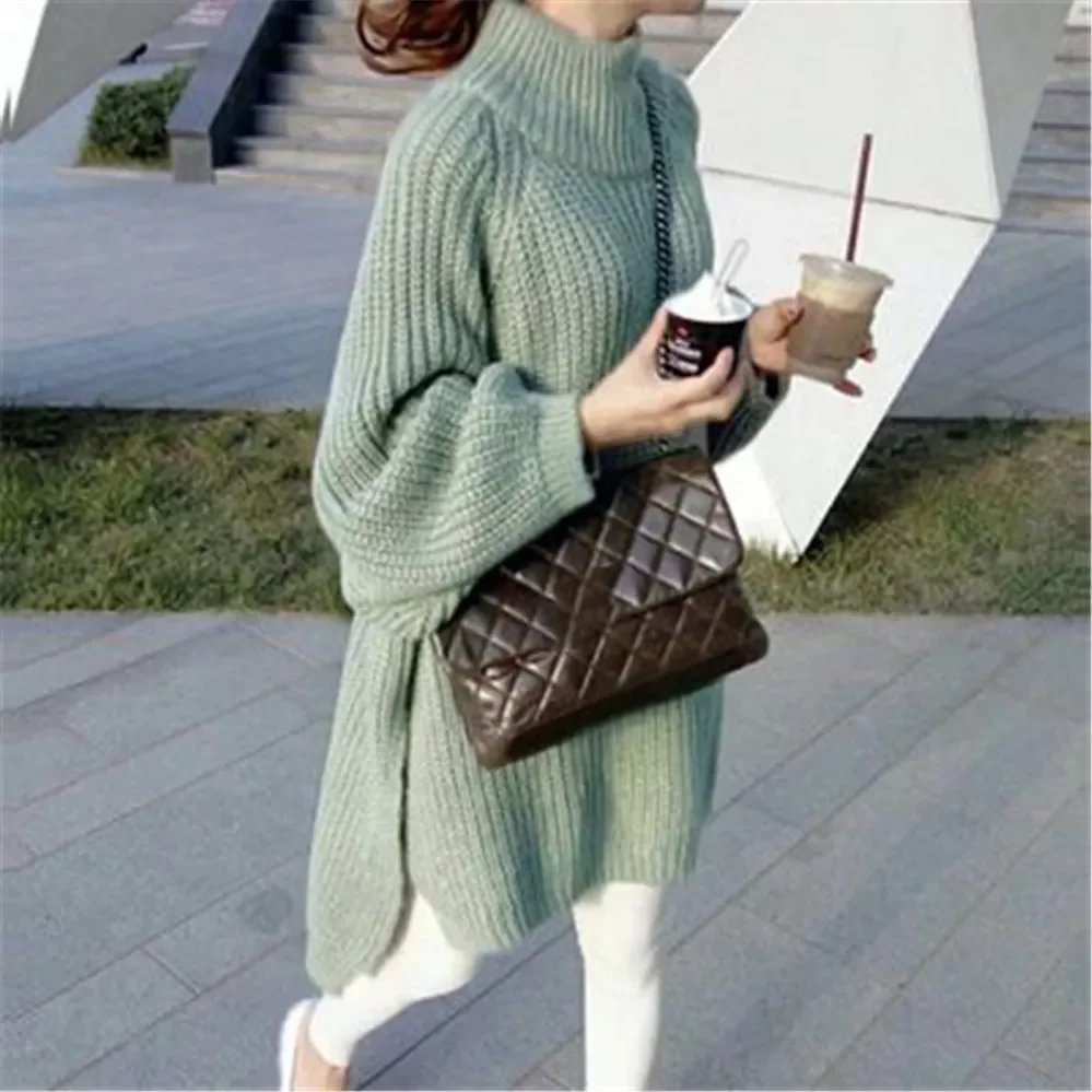 

NEW 2023 2023 Autumn Winter Sweater Dress Knitted Mini O-neck Zipper Dresses Women Sheath Bodycon Knitted Sweater Robes Vestidos