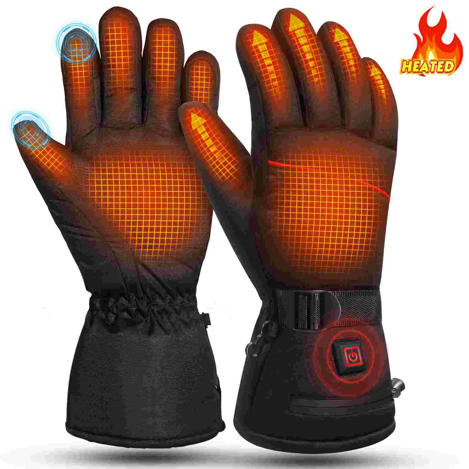 

MOVTOTOP 1 Pair 3 Levels Rechargeable Outdoor Riding Winter Heated