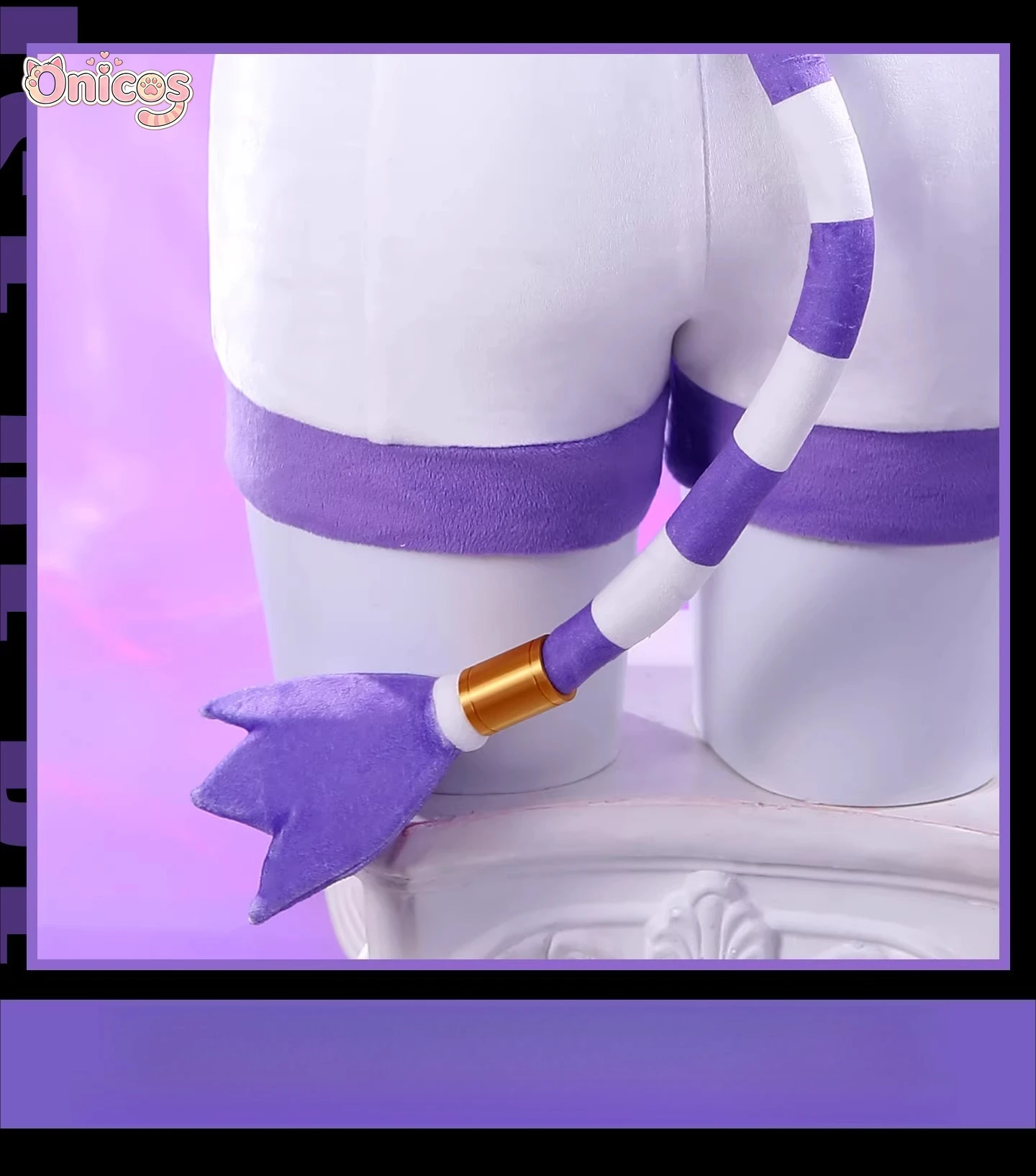 Костюм для косплея Tailmon Anime: Белый костюм с капюшоном, кошачьими ушками и хвостом, варианты платьябрюк Onicos (art.: 3920d8a8ad032) - 3920d8a8ad032