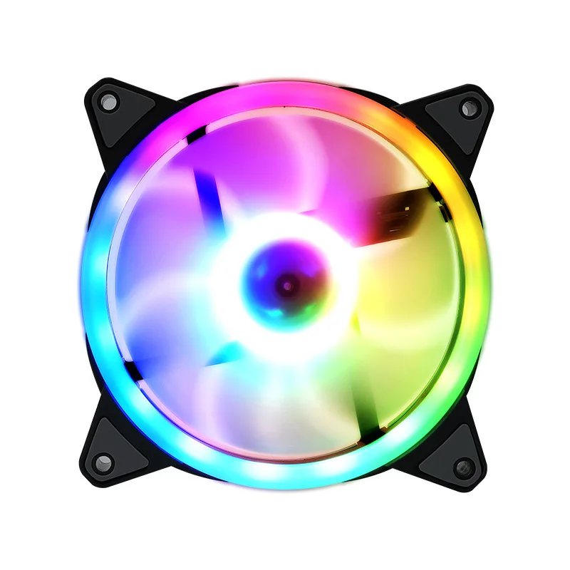 Вентилятор ходовой части Aurora RGB 12 см бесшумный вентилятор для настольного