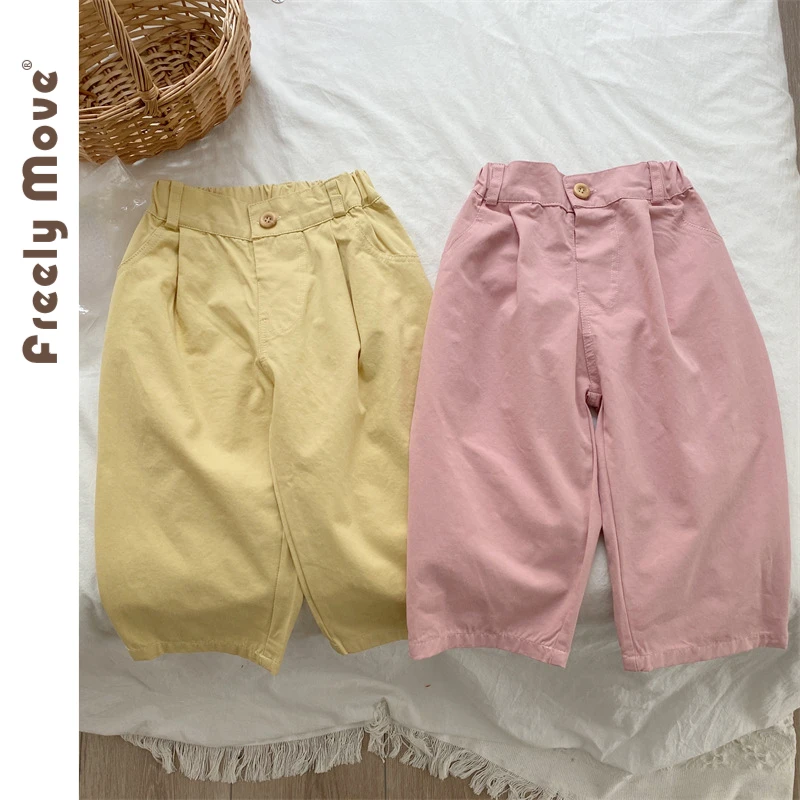 

12M To 8T Newborn Baby Pants Casual Solid Straight Trousers for Boys Girls Baby 2023 Autumn Baby Clothes Kids Pants
