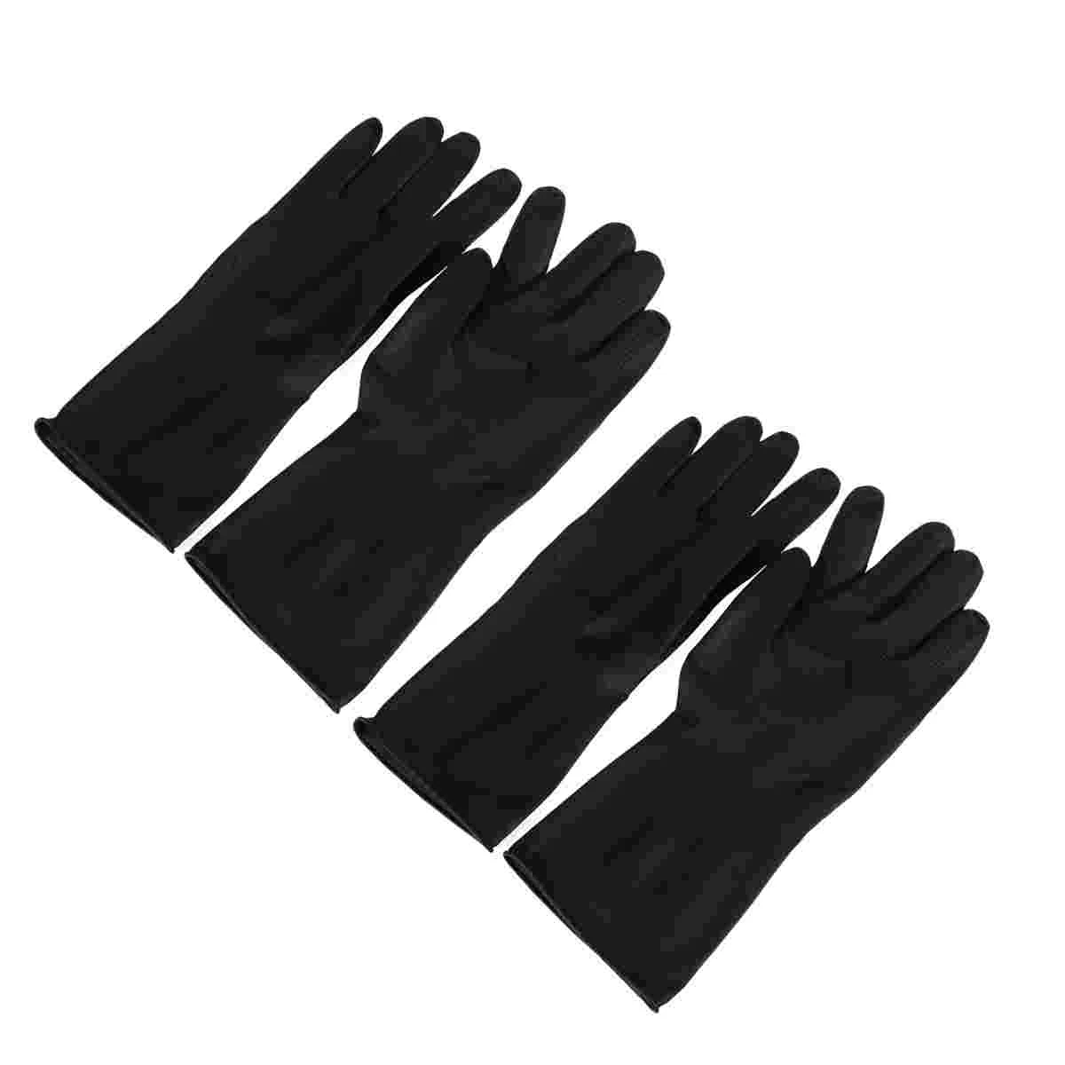 

Gloves Hair Salon Barberdye Black Coloring Reusable Rubber Products Shampoo