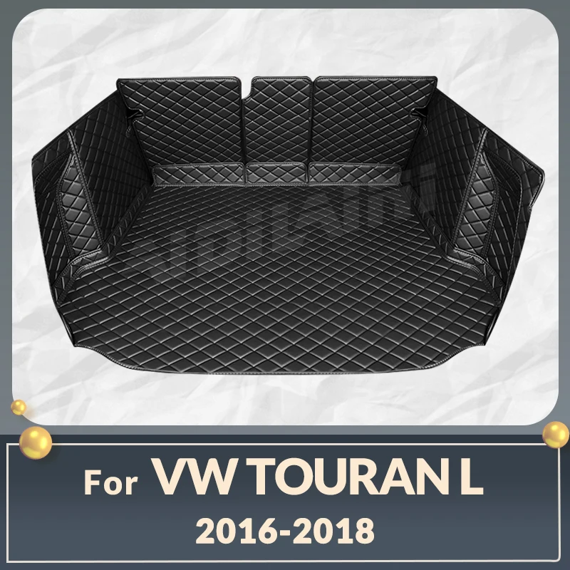 

Автомобильный коврик для багажника с полным покрытием для VOLKSWAGEN VW Touran L 2016-2018 17, автомобильный коврик для багажника, защитные аксессуары для интерьера