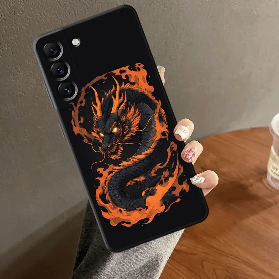Фото Чехол Golden Fire Dragon для Samsung Galaxy A25 A16 A73 A51 A52 A36 A37 A23 A05 A53 A17 A57 A15 A55 A06 A12 A41 A13 №2