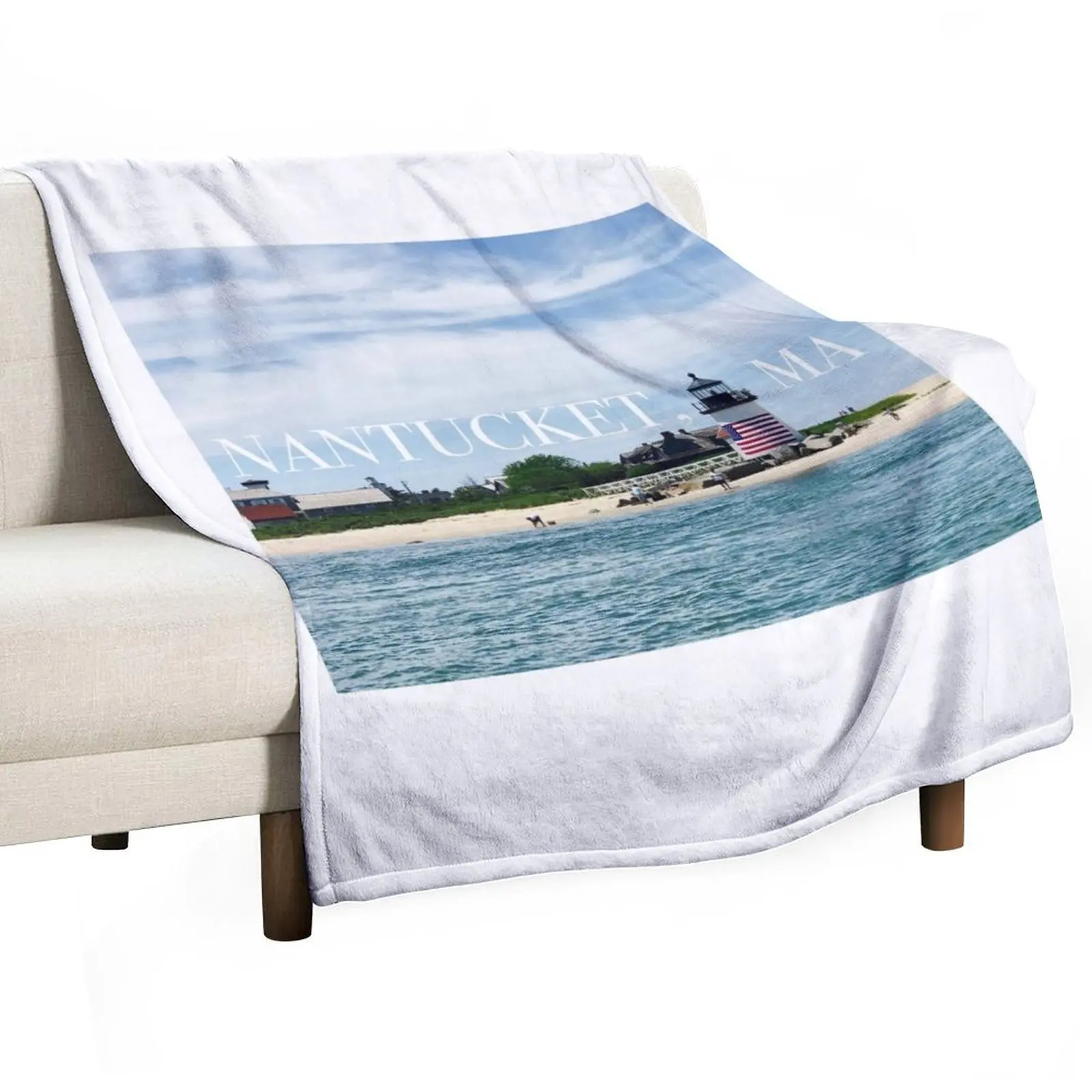 NANTUCKET MA Throw Blanket Tourist Furrys Роскошные утолщенные одеяла