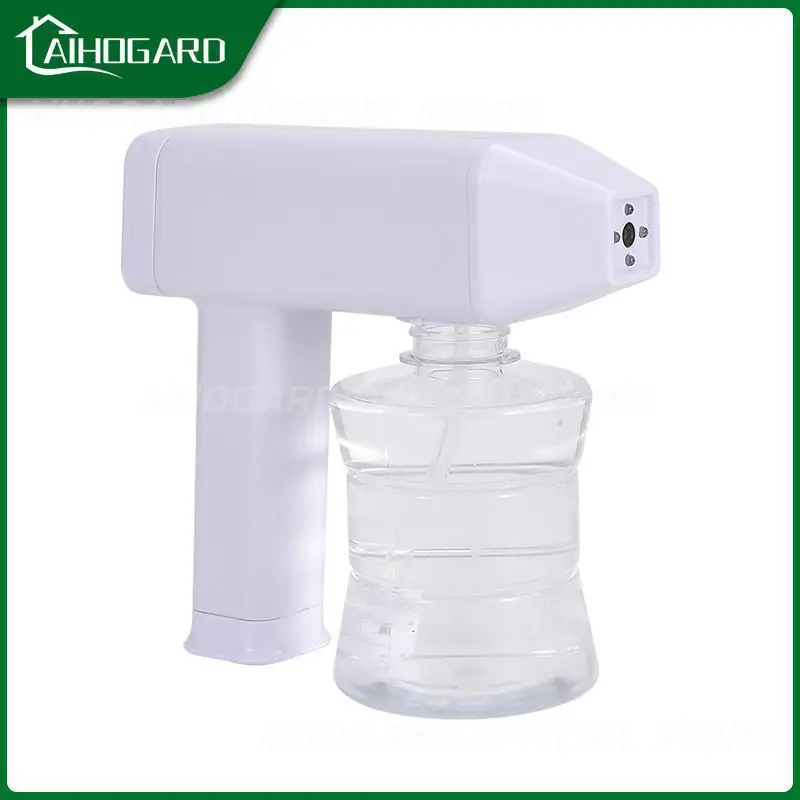 

300 мл портативный стерилизующий нано-распылитель для воды, Электрический распылитель синего света с дезинфицирующим средством, заряжаемый распылитель 2600 мАч для дома и сада