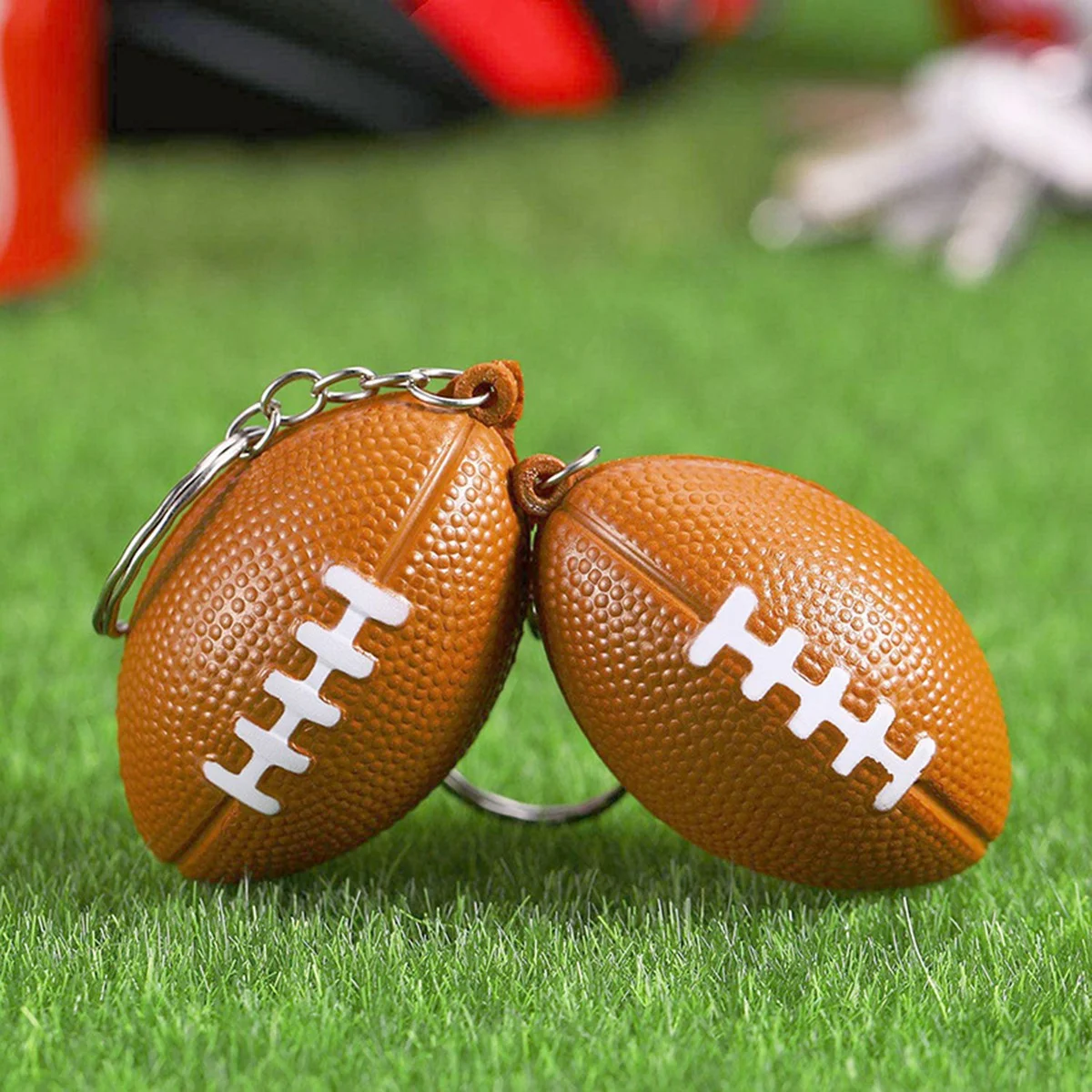 24 шт. брелоки в виде мини-мяча для регби