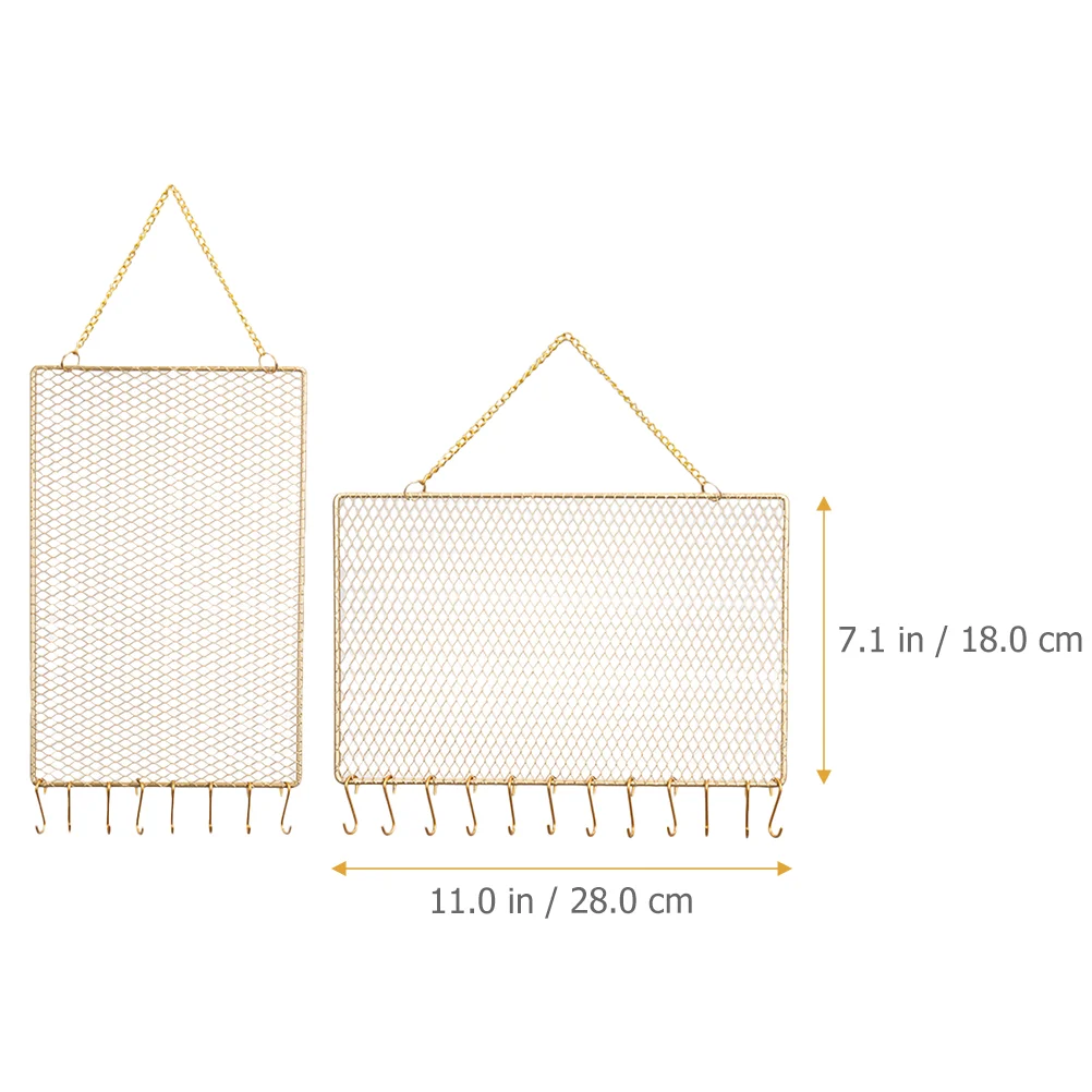 Jewelry Wall Organizer Holder Necklace Earring Rack Display Hanginghooks Holders Hanger Mounted Iron Novelty Countertop Earrings