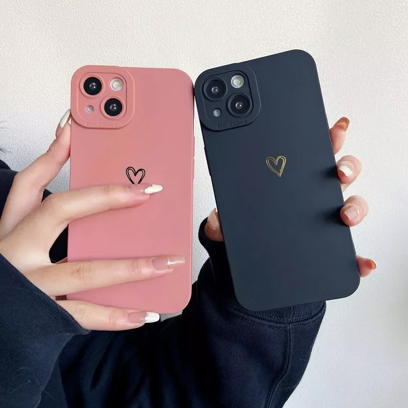 

Free Shipping Case Soft Double Silicone Protective Cover For iPhone Se 2020 6 6s 7 8 Plus X Xr Xs Max iPhone 13 12 11 Pro Max