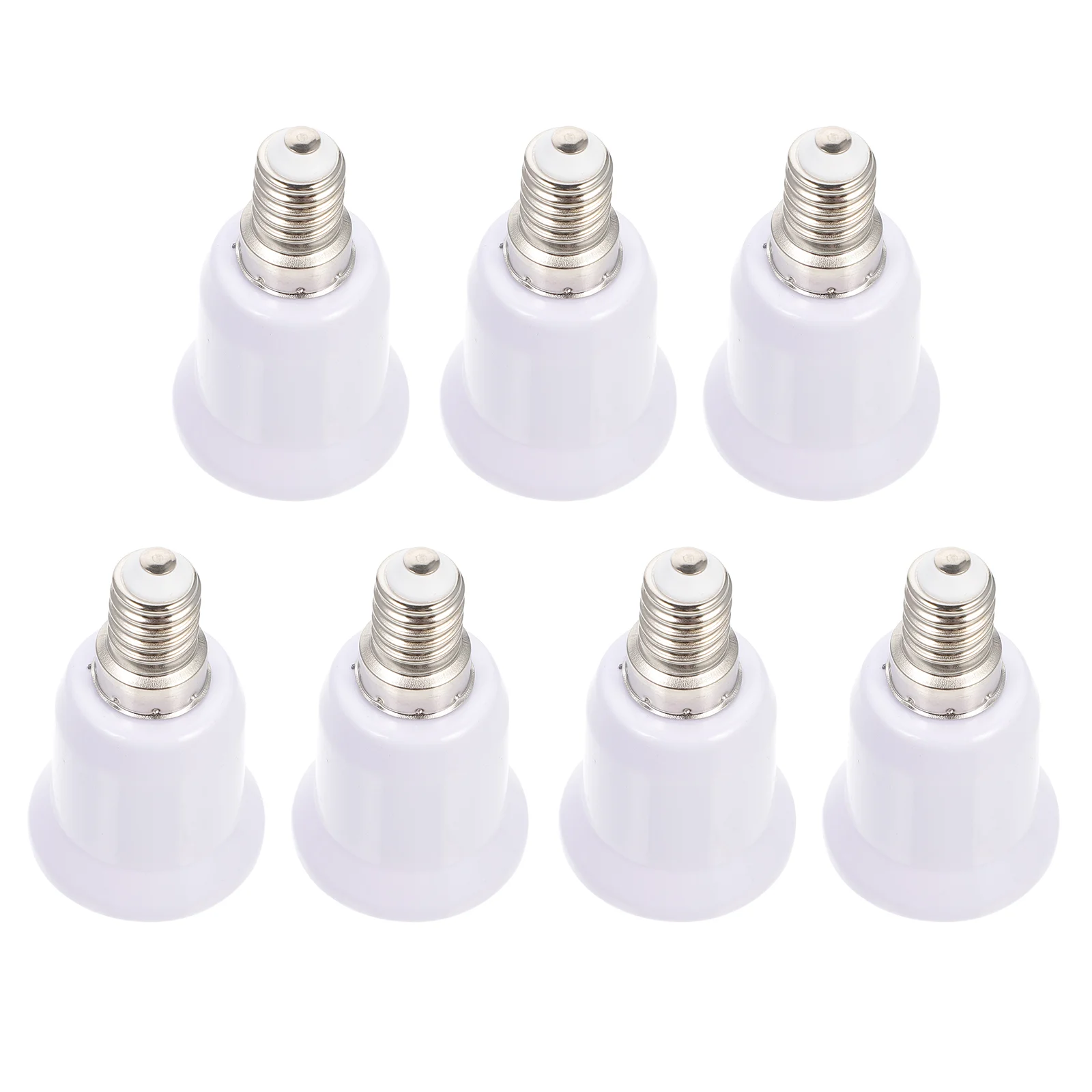 

7 Pcs Convert Lamp Head Chandelier Bulbs Adapter Converter Accessories Light Holder Plastic Converters E14 E27 LED Base