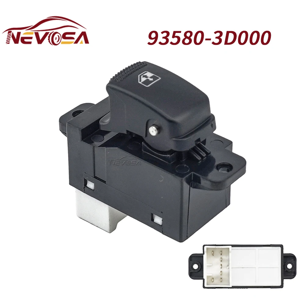 

Главный переключатель управления стеклоподъемником для KIA Rio 2 MK2 JB 2007 2008 2009 93570-1G200 93580-3D000 935701G110 935701G000 Левая кнопка