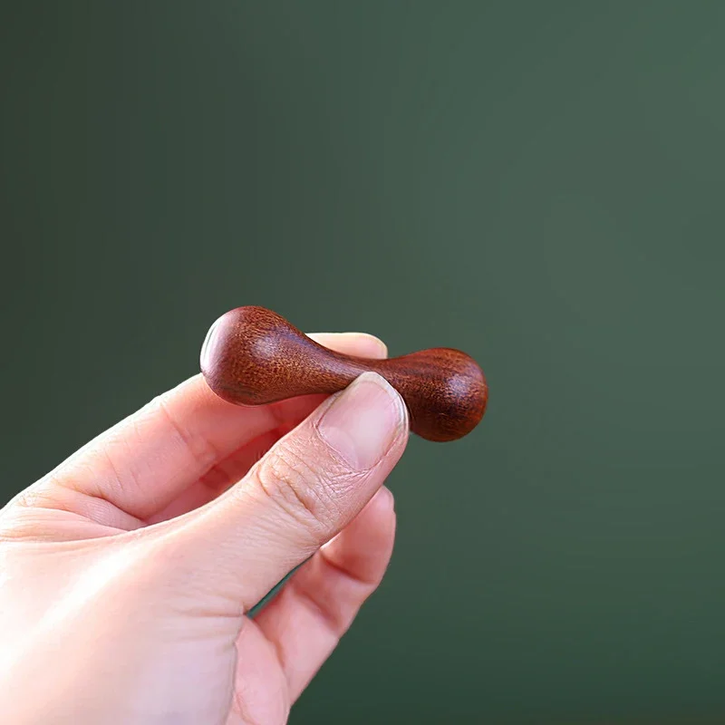 Фото Knucklebone Sandalwood Fingertip Top Baole Bead Begleri Игрушка Knucklebone Finger Limit EDC Антистресс Аутизм СДВГ Упражнения на палец №2