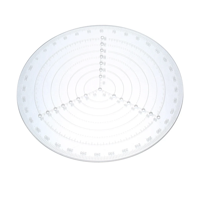 

New-Acrylic Round Center Finder Versatile Center Finder For Wood Turning Art Craft School Projects And Woodworking