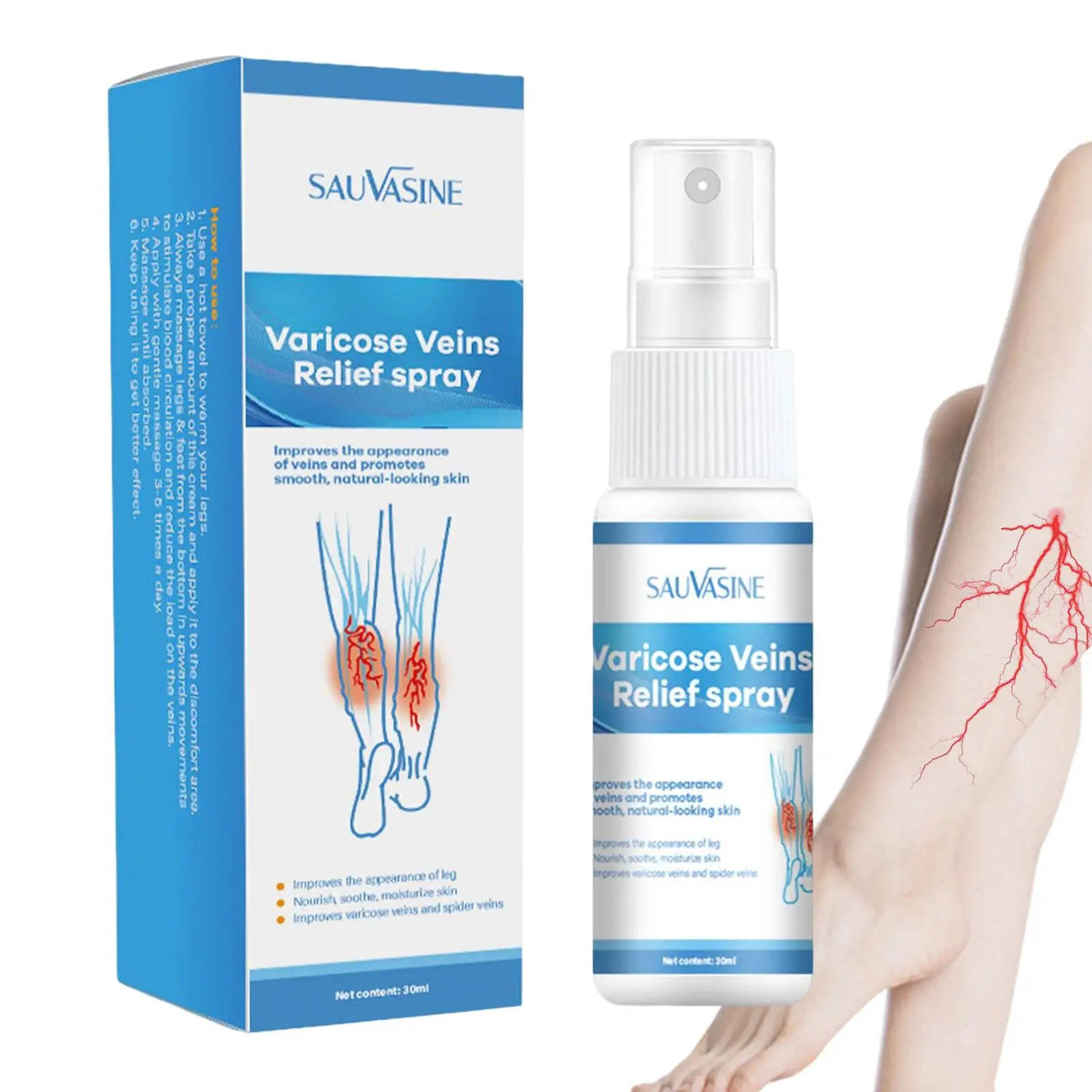 

Успокаивающий спрей для варикозного расширения вен, 30 мл