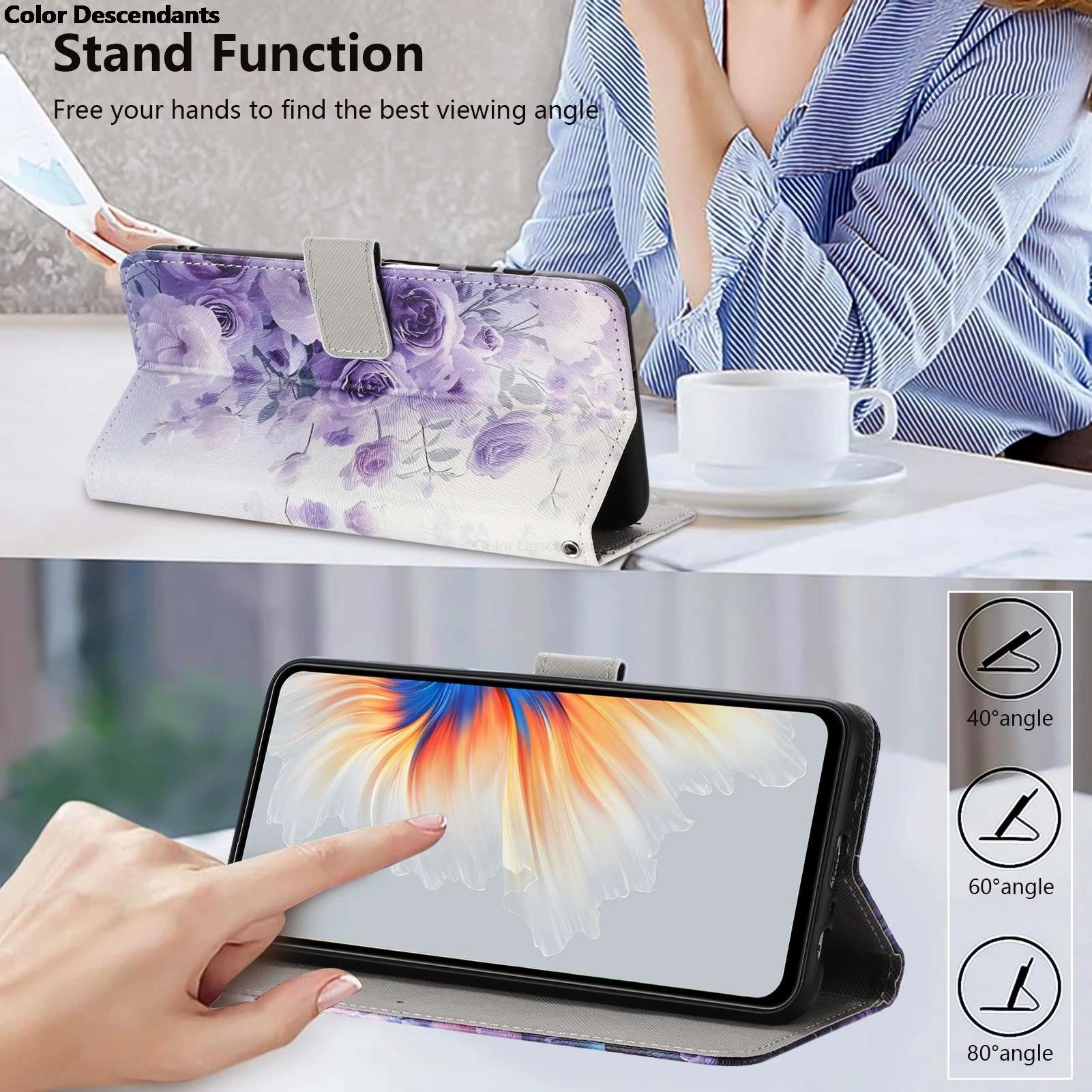 Чехол с рисунком колокольчиков-бабочек для Tecno Spark Go 2024 2025 2023 K17 Pop 7 8 9 5G 4G кобура