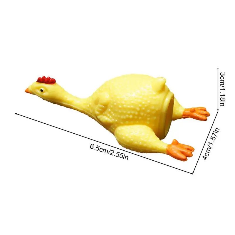 Сжимаемые игрушки с животными мультяшные скрипучие курицей забавная