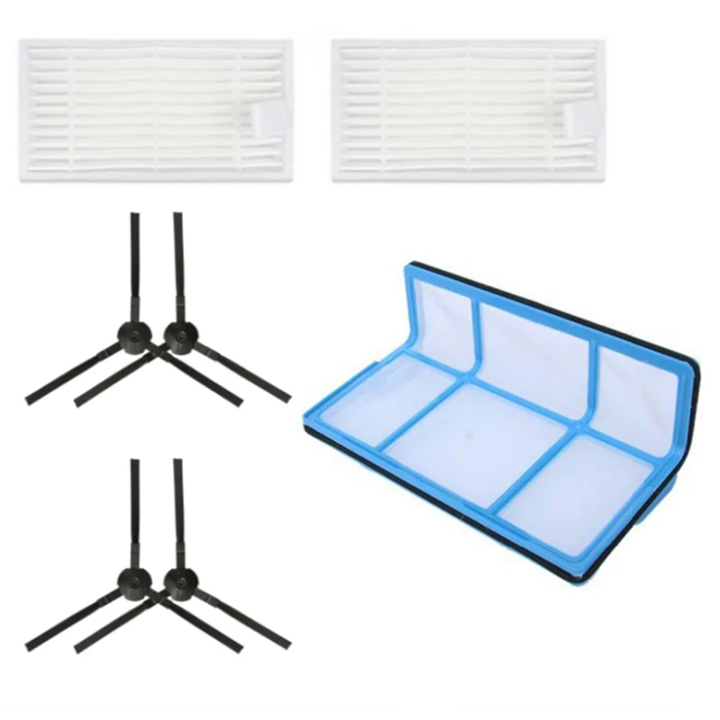 

Replacement Primary Filter Screen Hepa Filter Side Brush For Ilife V3 V3S V5 V5S Robot Vacuum Cleaner