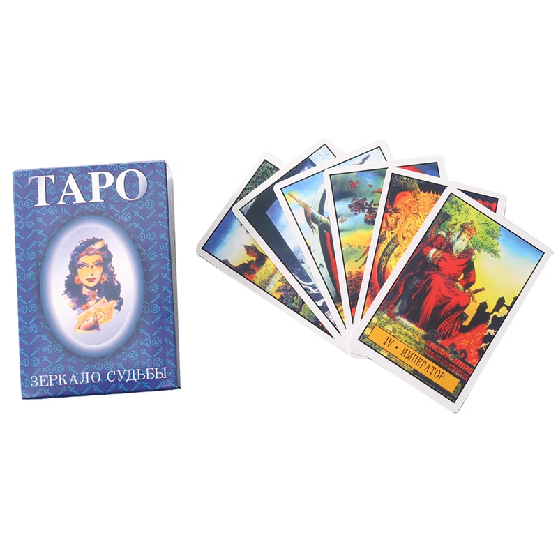New Russian Version Tarot Mirror Of Destiny Cards Games Divination Board |