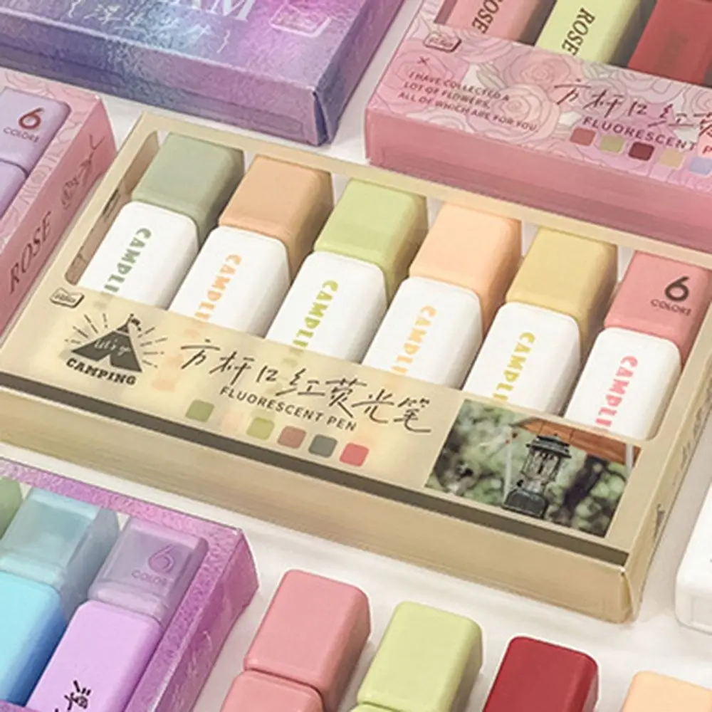 

6 шт., флуоресцентная ручка-маркер