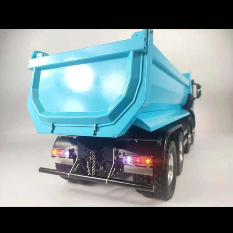 Фото 1/14 Модель грузовика-самосвала Eucar U Bucket 8x8 с функцией саморазгрузки и подъемом переднего цилиндра для радиоуправляемых моделей Tamiya Lesu №3