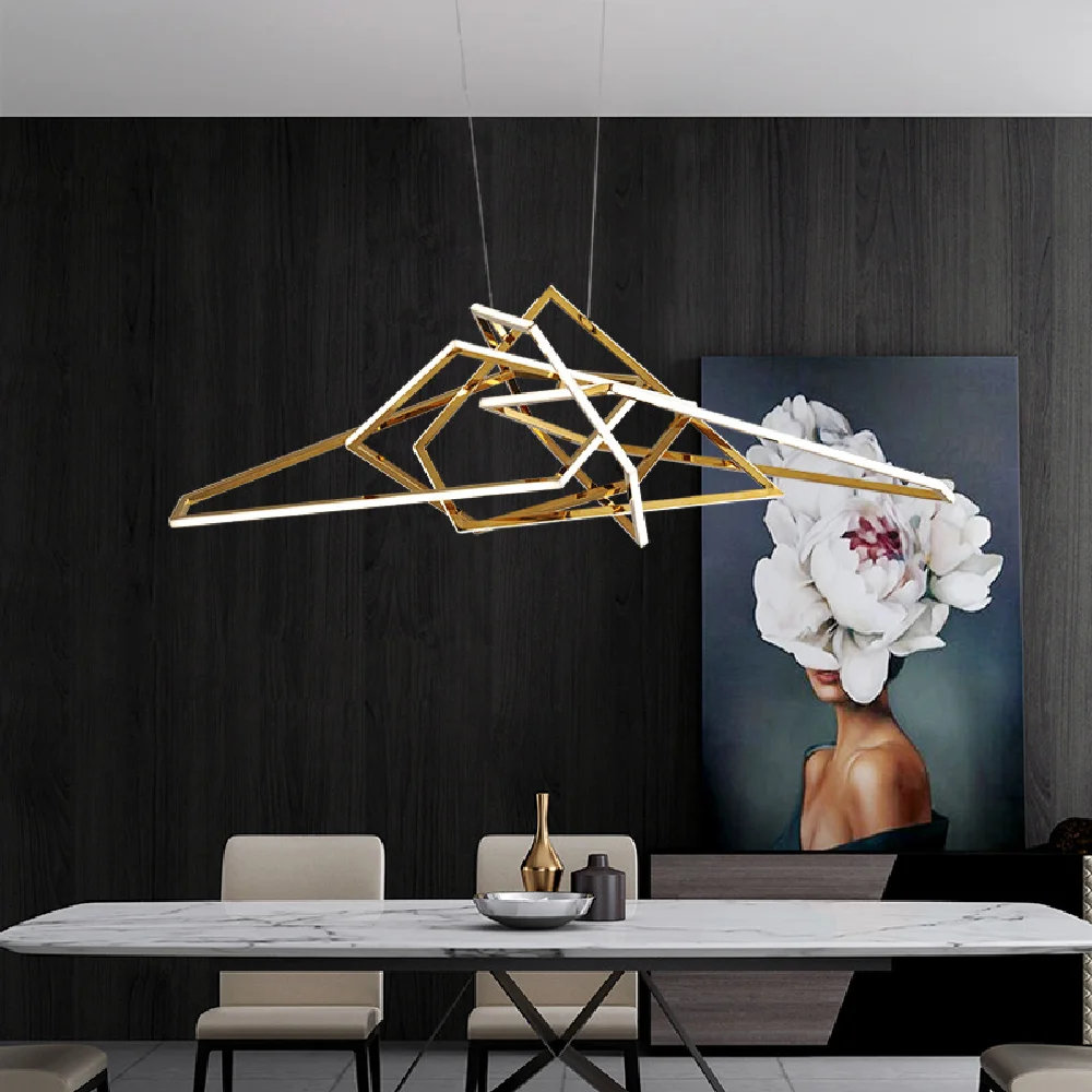 

2022 Minimalism Chandelier Modern Suspension Dimmable LED Hanging Lamp Lustre Home Decor Home Appliance Hotel Restaurant Cafe
