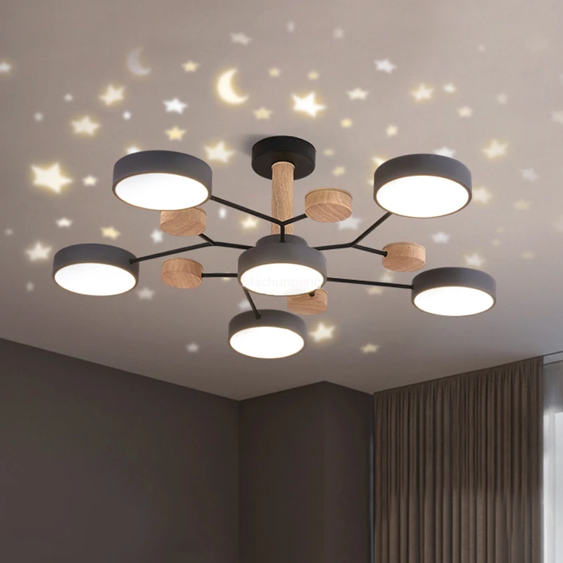 

Modern Nordic Ceiling Light Porch Night Moon Office Pendant Light Aesthetic Desk Lampara Mesita Noche Living Room Decorations