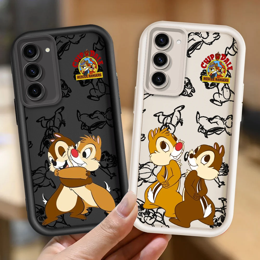 Милый мягкий чехол для телефона с чипом и Дейлом Samsung Note 20 S24 S23 S22 S21 S20 Ultra Plus FE A25 A23