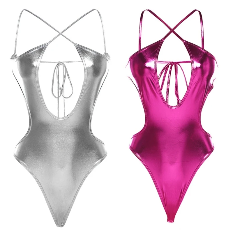 

Пикантные короткие комбинезоны с глубоким V-образным вырезом и поясом для ночных вечеринок