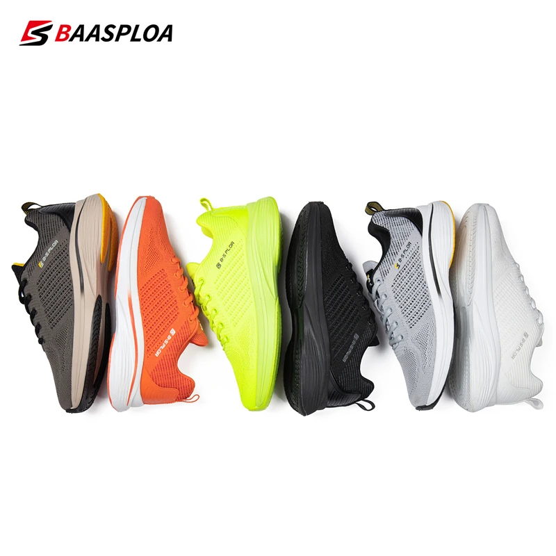 Bassploa Men Sport Shoes 2023 New Spring Fashion Running Shoes Mesh Breathable Lightweight Casual Sneakers for Men Free Shipping