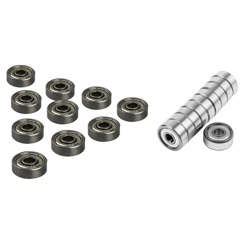 

JFBL Hot 10Pcs 625ZZ Single Row Deep Groove Radial Ball Bearing 16Mm X 5Mm X 5Mm & 10Pcs Miniature Sealed Metal Shielded Metric