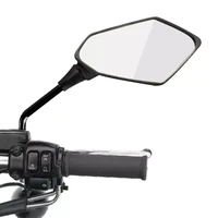 2pcspair motorcycle rearview mirror scooter e bike rear view mirrors back side convex mirror 8mm 10mm carbon fiber universial