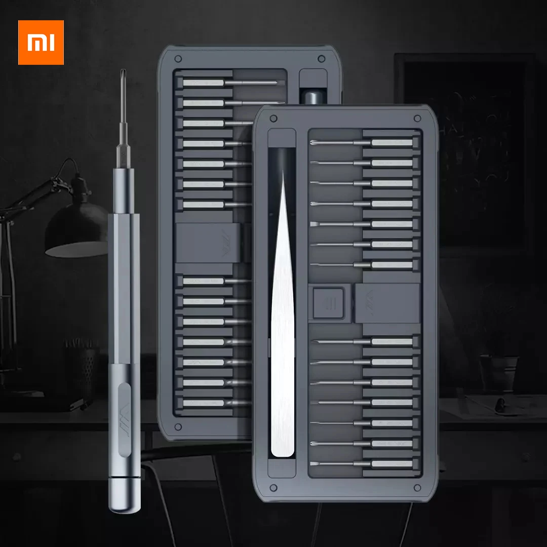 

Xiaomi JIMI Multi-purpose Precision Screwdrivers Kit Repair Tool DIY Screw Driver Set With Tweezers Aluminum Alloy Handle