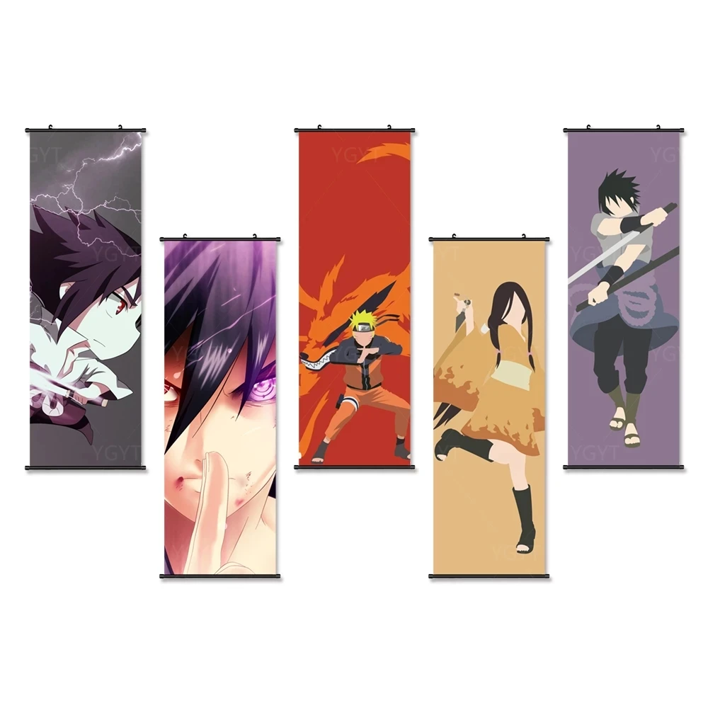 

Japanese Anime Canvas Print Picture Bandai Wall Artwork Naruto Painting Uchiha Itachi Plastic Hanging Scrolls Poster Home Decor