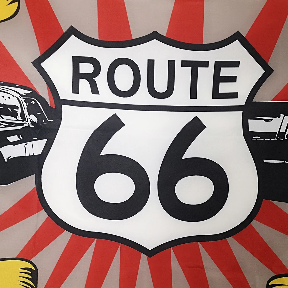 Флаг США Route 66 дизайнерский баннер для наружной рекламы на тему материнской