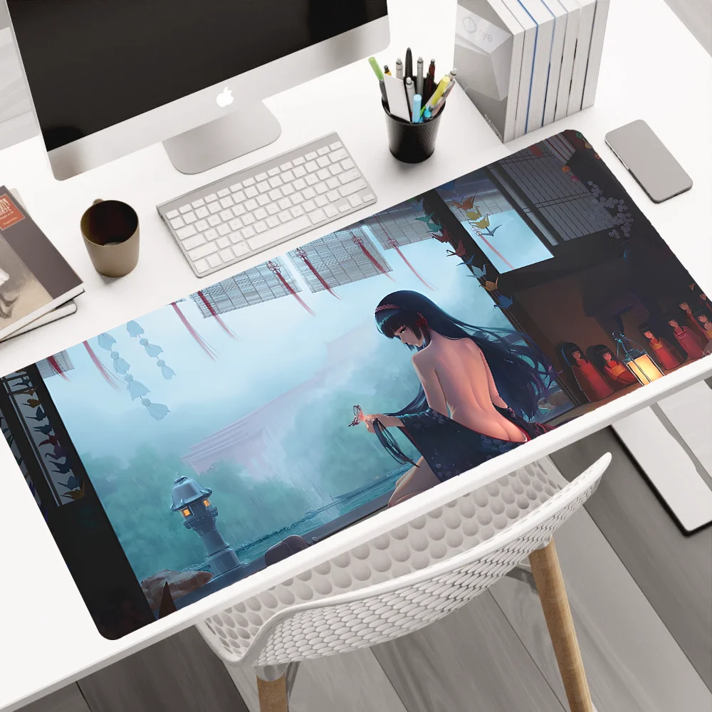 Резиновый коврик для мыши 500x1000x3 мм Женский Офисный Компьютерный обучающий