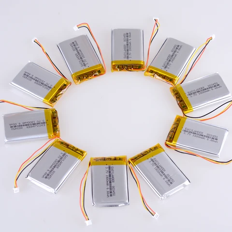 Литий-полимерный перезаряжаемый аккумулятор 803450 3,7 в 1800 мАч для светодиодной настольной лампы Xiaomi Yeelight