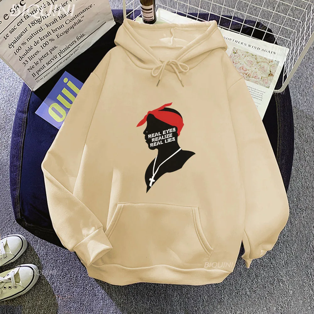 

Толстовка Rapper 2pac Hoddie Tupac Shakur с принтом для мужчин, толстовка Y2k, одежда для женщин, Повседневная модная осенне-зимняя Толстовка