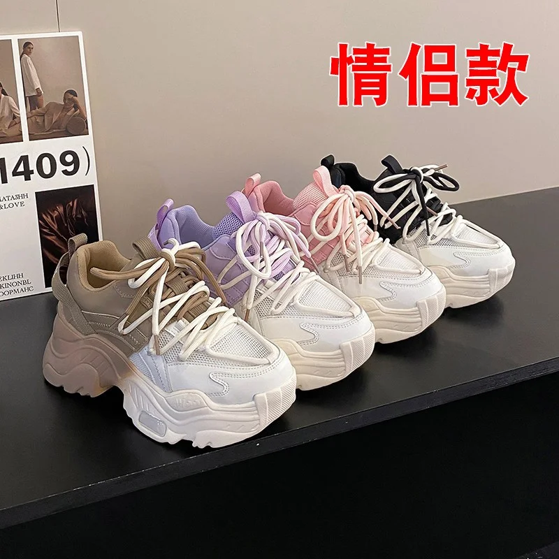 2023 New Sneakers Women Luxury Designer Shoes for Women Mesh Casual Sneaker Tennis Elegant Ladies Pink White Sport Shoes