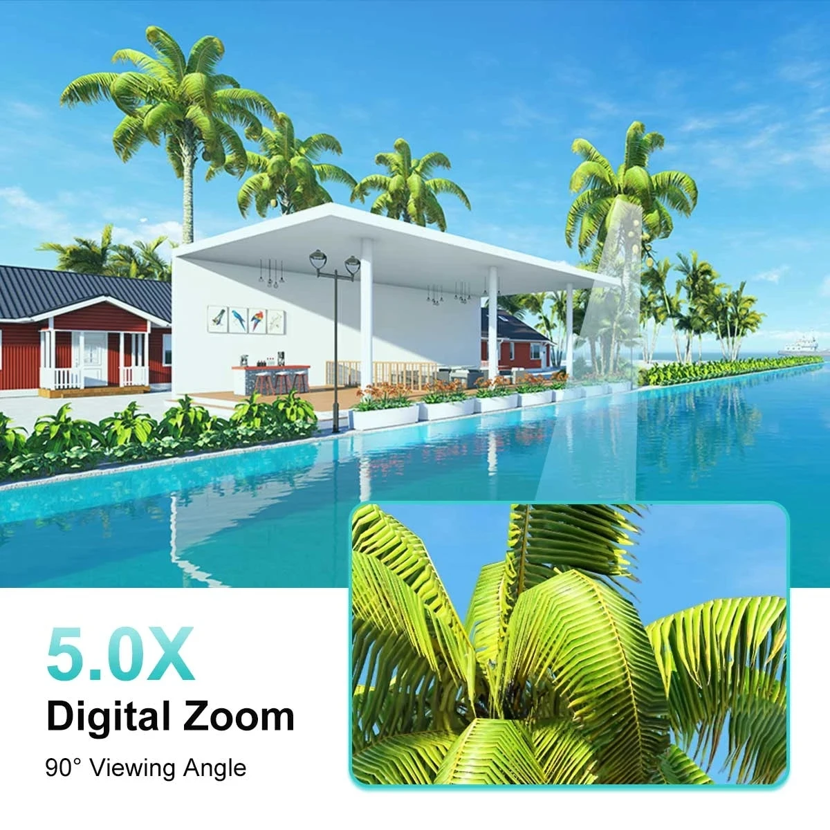 HONTUSEC Yoosee HD IP Camera 5MP WiFi PTZ Outdoor Waterproof Wifi Security Human Automatic Tracking Night Vision |