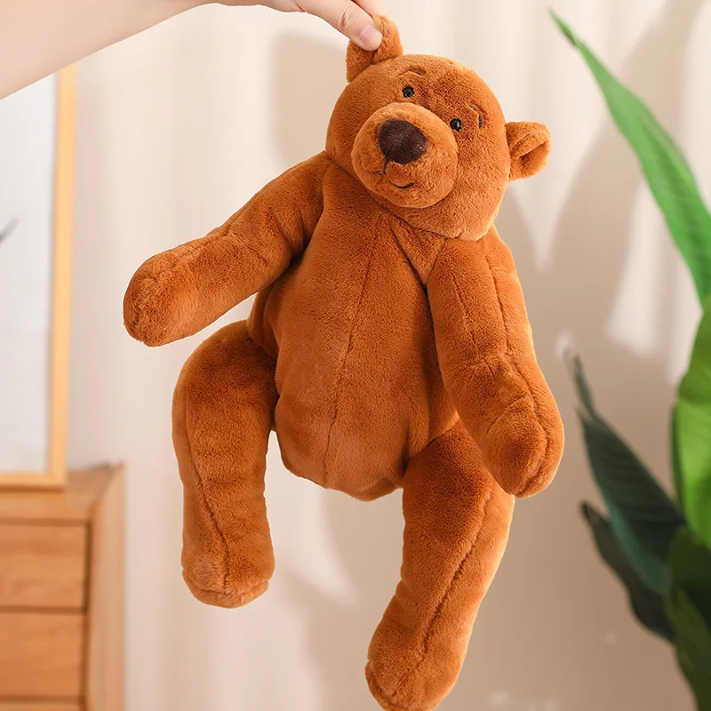 

40CM Animals Lazy Bear Plush Toys Super Soft Brown Teddy Plush Toy Kawaii Doll For Girl Stuffed Animal Children Christmas Gift