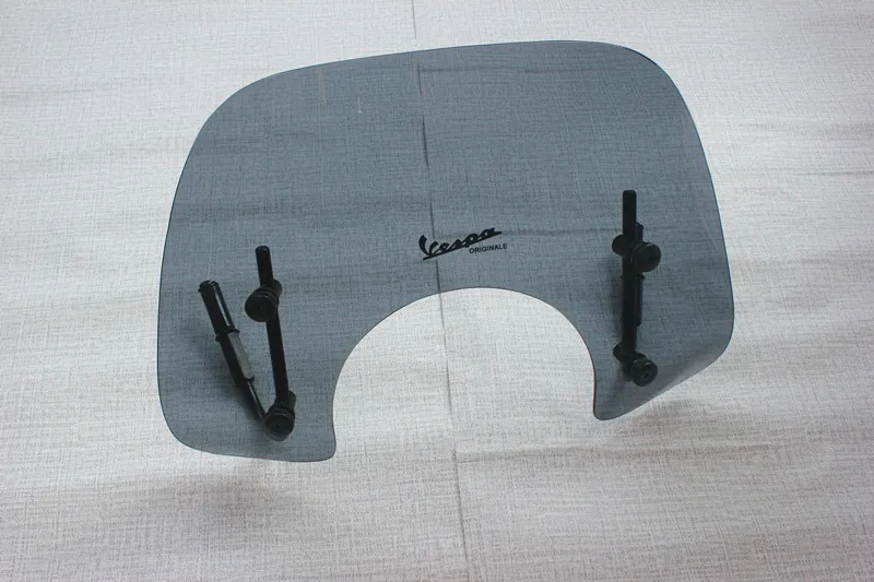 

Black Motorcycle Windshield Wind Deflectors Windscreen For Vespa Gts300 With Fitting Kit