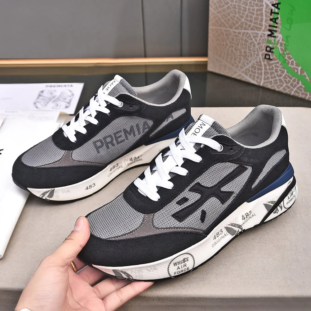 PREMIATA/мужская легкая роскошная нишевая простая удобная сетчатая дышащая