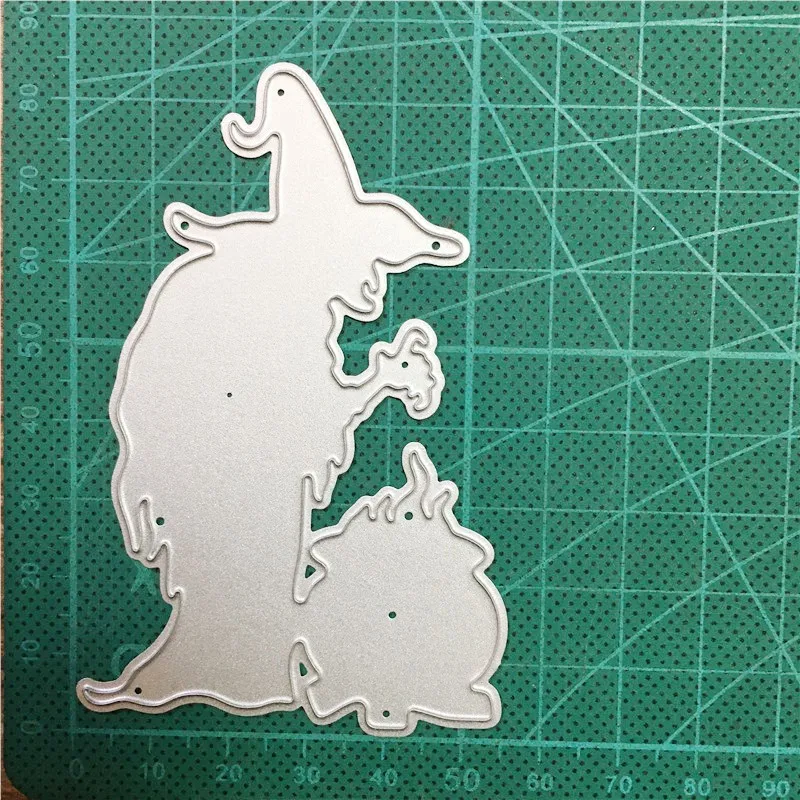 Металлические штампы для Хэллоуина Волшебная ведьма 2022 новые рукоделия