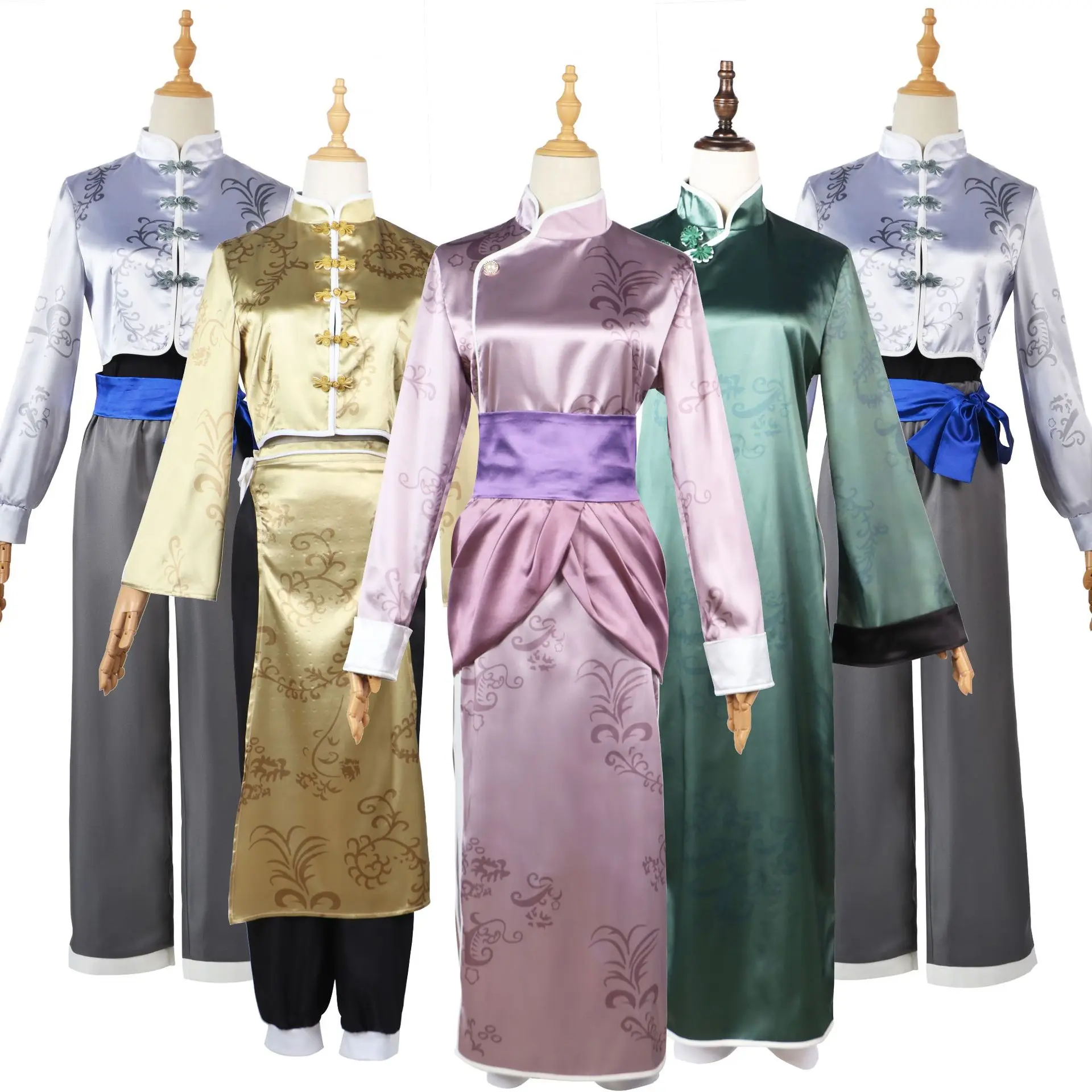 

Blue Lock Anime Bachira Chigiri Nagi Cosplay China Style Costume Kung Fu Tang Suit Halloween Fancy Suit Set for Woman