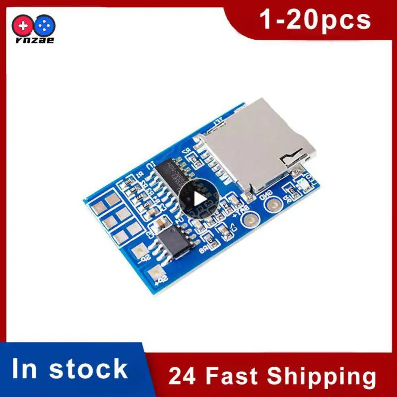 

Supports 16g Tf Card Usb 5v Can Be Powered Mp3 Player Module 3.7-5v Power Supply Module Supports Mp3 Format Playback