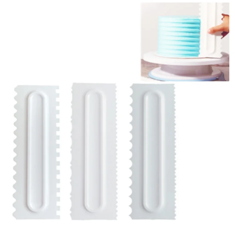 

31 cake cream scraper comb plastic scraper scraper sugar cake pattern modeling tools