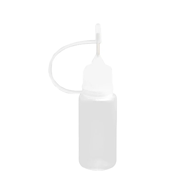 

Needle Tip Glue Applicator Bottle Tube Sub-bottling Pinhole Refueling Bottle 10ml Soft Bottle With Cap DIY Craft Tool